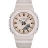 카시오 G-Shock 아날로그 디지털 레진 스트랩 베이지 다이얼 쿼츠 GMA-P2100M-4A 200M 여성용 시계