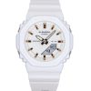 카시오 G-Shock 아날로그 디지털 바이오 기반 레진 스트랩 화이트 다이얼 쿼츠 GMA-P2100M-7A 200M 여성용 시계