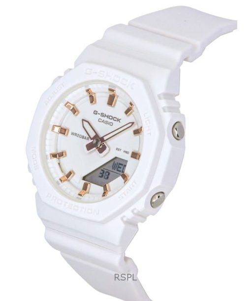 카시오 G-Shock 아날로그 디지털 바이오 기반 레진 스트랩 화이트 다이얼 쿼츠 GMA-P2100M-7A 200M 여성용 시계