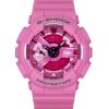 카시오 G-Shock 아날로그 디지털 바비 콜라보레이션 바이오 기반 수지 핑크 다이얼 쿼츠 GMA-S110BE-4A 200M 여성용 시계