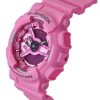 카시오 G-Shock 아날로그 디지털 바비 콜라보레이션 바이오 기반 수지 핑크 다이얼 쿼츠 GMA-S110BE-4A 200M 여성용 시계