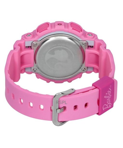 카시오 G-Shock 아날로그 디지털 바비 콜라보레이션 바이오 기반 수지 핑크 다이얼 쿼츠 GMA-S110BE-4A 200M 여성용 시계