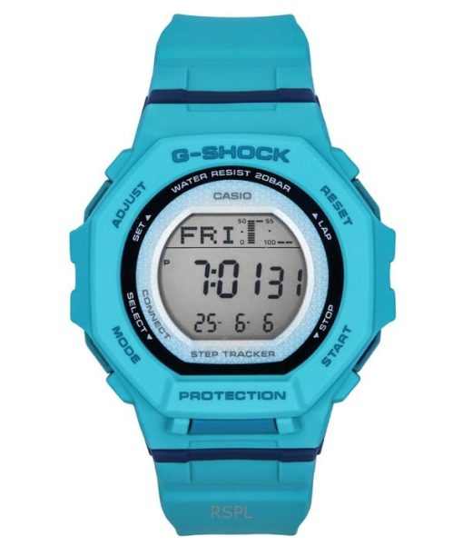 카시오 G-Shock G-Squad 디지털 스마트폰 링크 바이오 기반 수지 스트랩 쿼츠 GMD-B300SC-2 200M 여성용 시계