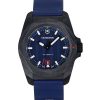Victorinox INOX 러버 스트랩 블루 다이얼 오토매틱 다이버 242022-1 200M 남성용 시계 (선물 세트 포함)