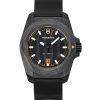 Victorinox INOX 러버 스트랩 블랙 다이얼 오토매틱 다이버 242023-1 200M 남성용 시계 (선물 세트 포함)