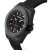 Victorinox INOX 러버 스트랩 블랙 다이얼 오토매틱 다이버 242023-1 200M 남성용 시계 (선물 세트 포함)