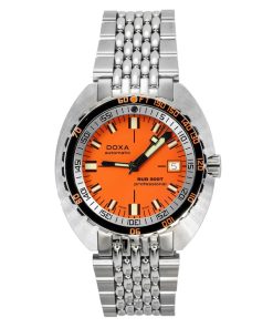 Doxa SUB 300T Aristera Professional 오렌지 다이얼 자동 다이버 840.10.351.10 1200M 남성용 시계 (추가 스트랩 포함)