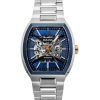 부로바 마퀴나 스테인리스 스틸 블루 다이얼 오토매틱 98A319 남성용 시계