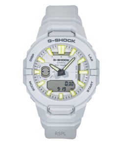 카시오 G-Shock G-Squad 아날로그 디지털 스마트폰 링크 레진 스트랩 화이트 다이얼 쿼츠 GBA-950-7A 200M 남성용 시계