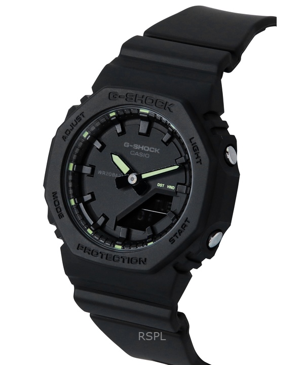 카시오 G-Shock 아날로그 디지털 바이오 기반 수지 블랙 다이얼 쿼츠 GMA-P2100SA-1A2 200M 여성용 시계 4 카시오 G-Shock 아날로그 디지털 바이오 기반 수지 블랙 다이얼 쿼츠 GMA-P2100SA-1A2 200M 여성용 시계