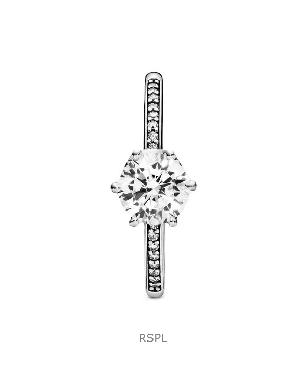 판도라 스파클링 크라운 솔리테어 링 (투명 큐빅 지르코니아 포함) P-198289CZ-54 여성용 2 판도라 스파클링 크라운 솔리테어 링 (투명 큐빅 지르코니아 포함) P-198289CZ-54 여성용