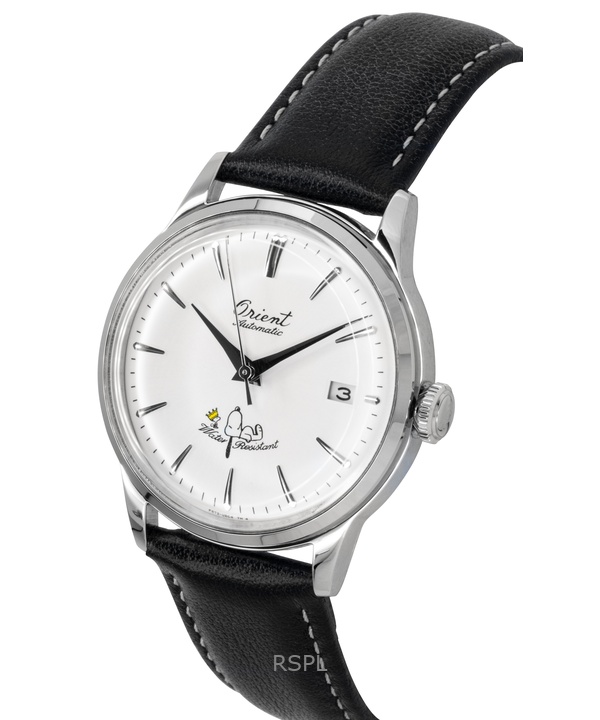 오리엔트 밤비노 피너츠 75주년 기념 한정판 가죽 스트랩 화이트 다이얼 오토매틱 RA-AC0M16S 남성용 시계 2 오리엔트 밤비노 피너츠 75주년 기념 한정판 가죽 스트랩 화이트 다이얼 오토매틱 RA-AC0M16S 남성용 시계