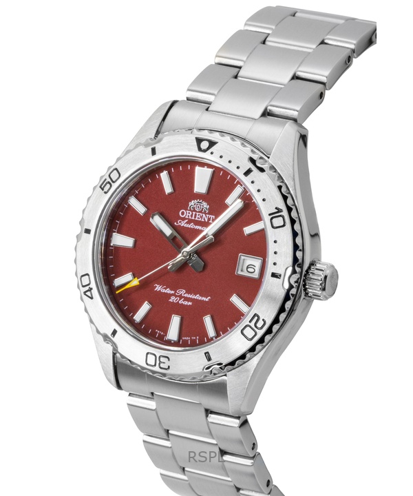 오리엔트 마코 스테인리스 스틸 레드 다이얼 오토매틱 다이버 RA-AC0Q09R 200M 남성용 시계 3 오리엔트 마코 스테인리스 스틸 레드 다이얼 오토매틱 다이버 RA-AC0Q09R 200M 남성용 시계