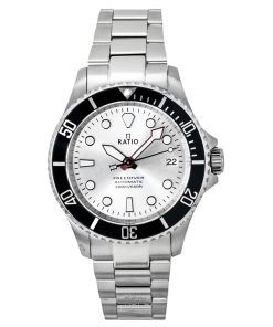 레이시오 프리다이버 사파이어 스테인리스 스틸 실버 선레이 다이얼 오토매틱 RTF048 200M 남성용 시계