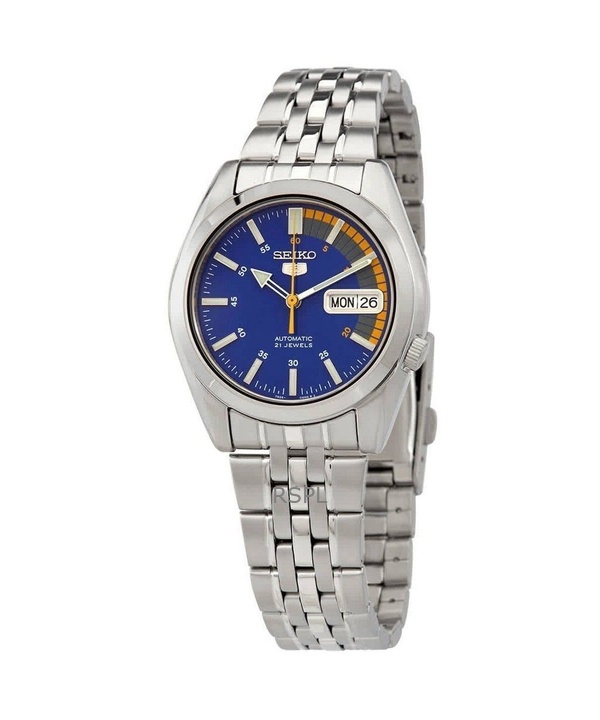 리퍼브 세이코 5 블루 다이얼 오토매틱 21주얼 SNK371K1 남성용 시계